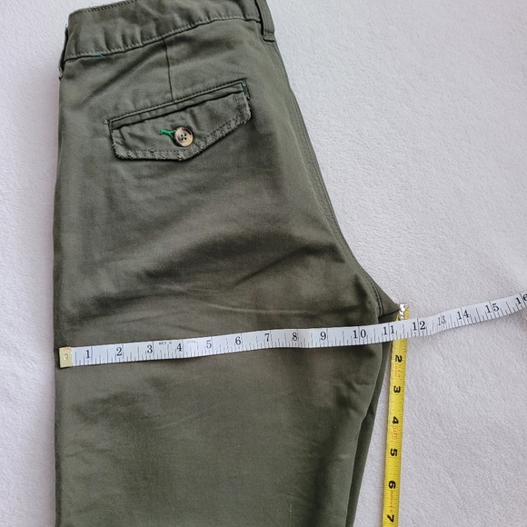 Old Navy | Y2K Cropped Brushed Cotton Pants | Ladies 2 Low Rise Olive Gr… - Picture 6 of 12